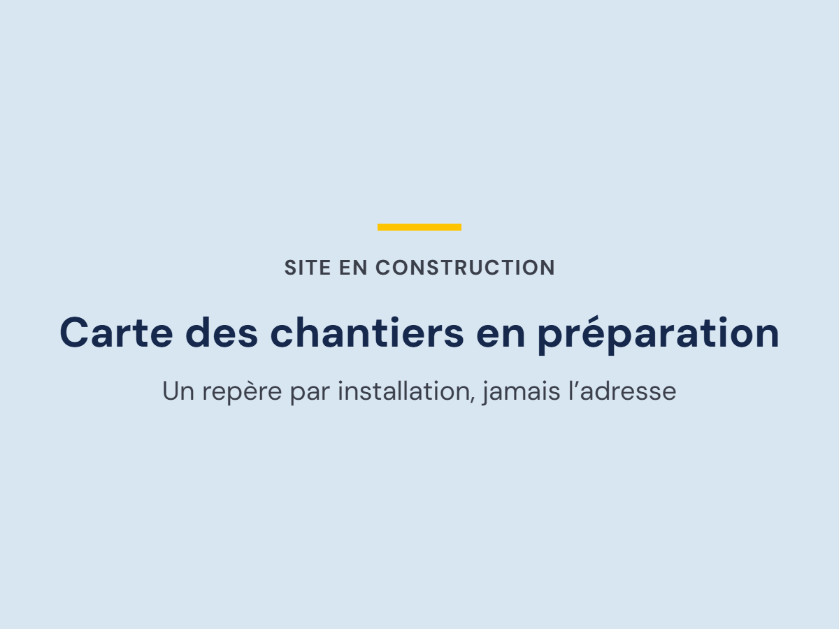 Carte des chantiers d'Artisans Écologiques entre Thionville et Metz