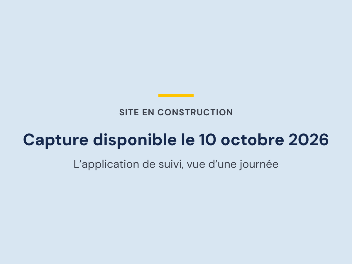 Application de suivi à distance : la production d'une journée